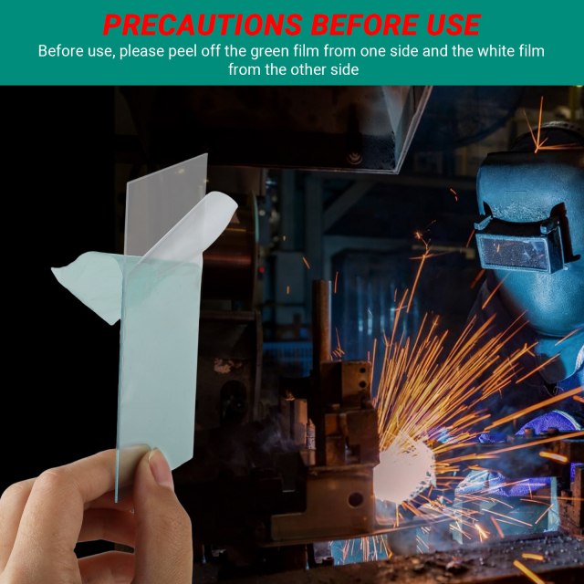 UV-Resistant Welding Helmet Replacement Lens, 2"x4.25", 20 pcs by Goldland