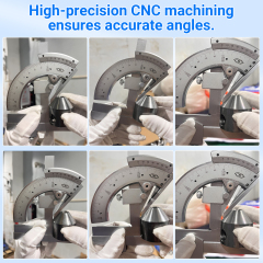 Magnetic Centering Head, Pipefitter Tools Y-Shape w/Adjustable Dial Bubble Protractor, Flange Aligner Will Fit Flanges with Holes From 1/2” to 1-7/16” Diameter Threaded Pipe Flange Leveler Set by Goldland