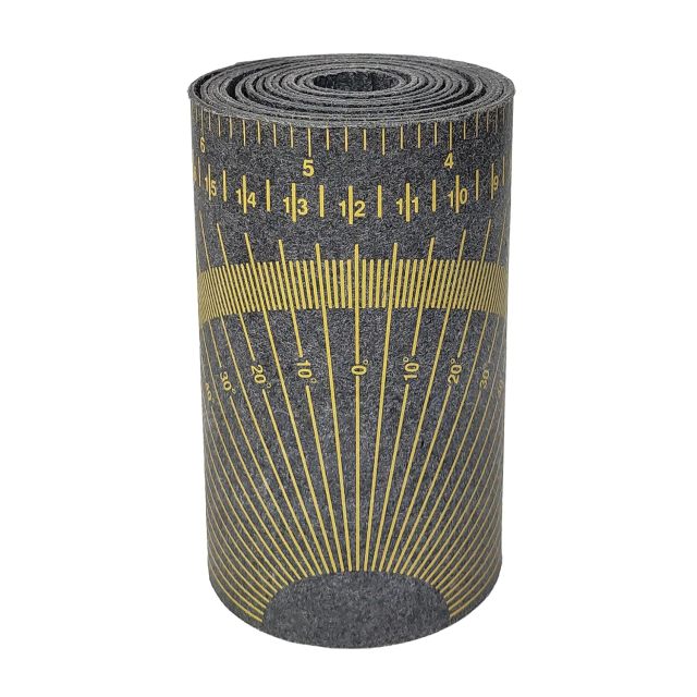 Pipe Measure Tool Wrap Around Tape, Flex Angle Measuring and Marking Gauge for 3" to 10" Diameter Small Yellow by Goldland