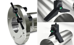 Magnetic Centering Head, Pipefitter Tools Y-Shape w/Adjustable Dial Bubble Protractor, Flange Aligner Will Fit Flanges with Holes From 1/2” to 1-7/16” Diameter Threaded Pipe Flange Leveler Set by Goldland