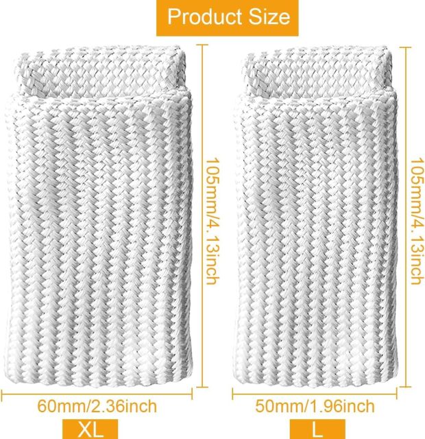 Tigraphic Arc Heat Shield Bundle, 1.96in X 4.13in & 2.36in X 4.13in, Heavy Duty, Tightly Knitted, Nice Length, Washable, Adjustability by Goldland
