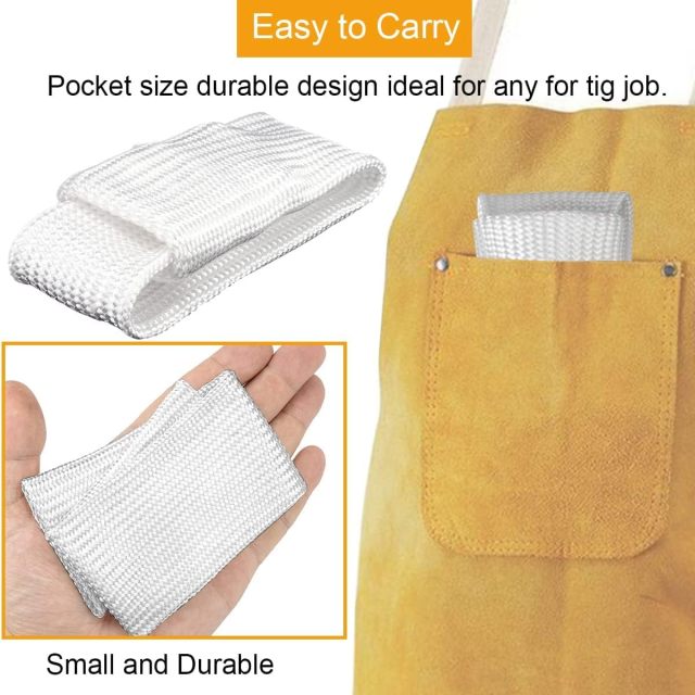 Tigraphic Arc Heat Shield Bundle, 1.96in X 4.13in & 2.36in X 4.13in, Heavy Duty, Tightly Knitted, Nice Length, Washable, Adjustability by Goldland