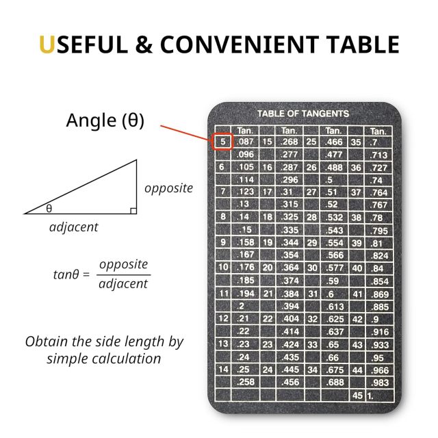 Pipe Measure Tool Wrap Around Tape, Flex Angle Measuring and Marking Gauge for 3" to 10" Diameter Small White by Goldland