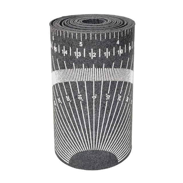 Pipe Measure Tool Wrap Around Tape, Flex Angle Measuring and Marking Gauge for 3" to 10" Diameter Small White by Goldland