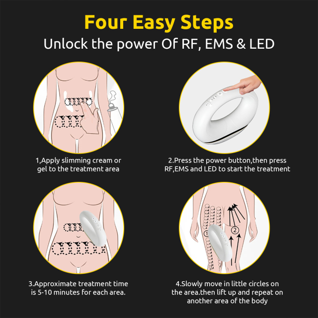 Red Light RF Radio Frequency Fat Iron Device Anti-Aging Face Lifting Korean Skincare Massage Wrinkle Remover