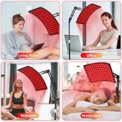 Infrared Light Therapy Panel with Stand and belt , 660nm Red Light and 850nm Near Infrared LED Red Light Therapy Device at Home