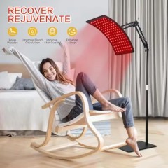 Infrared Light Therapy Panel with Stand and belt , 660nm Red Light and 850nm Near Infrared LED Red Light Therapy Device at Home