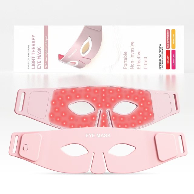 Beauty Skin Care Near Infrared Red Light Therapy LED Eye Bags Remover Mask Device