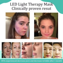 Near infrared Red Light Therapy Mask Led Facial Skin Care Machine Red Light Therapy Silicone Face Mask