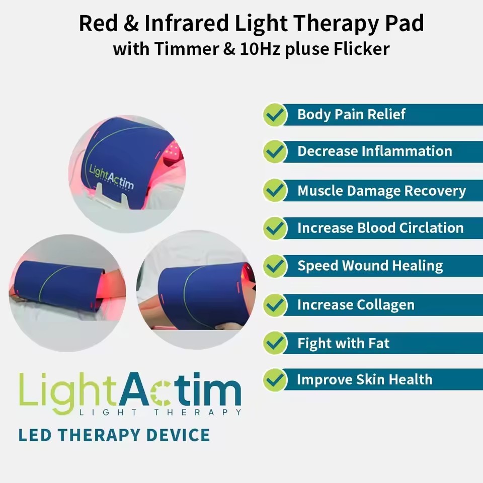 LightActim 880nm Skin Whitening Wrinkle Removal Face Acne Treatment Infrared Mask Skin Rejuvenation Spa Pdt LED Light Therapy Machine
