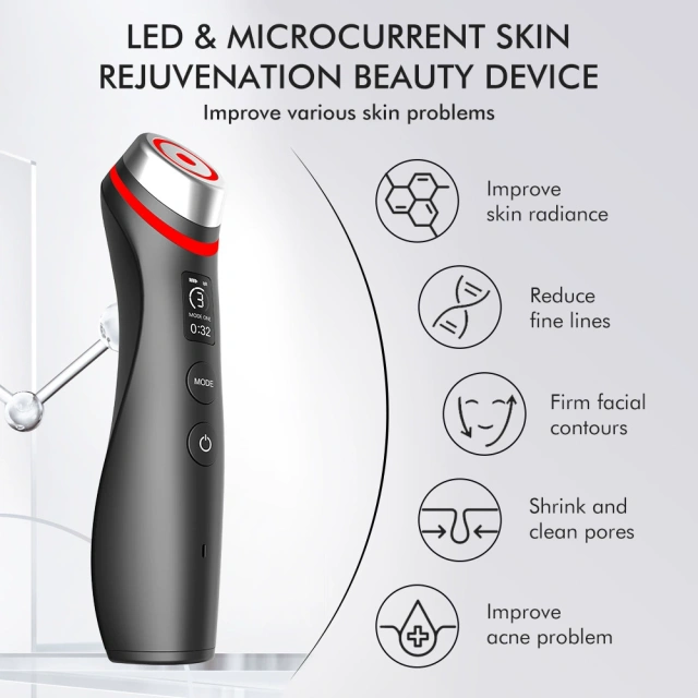 6 in 1 Age Booster Pro Face Lifting Massage V-shape Device Skin Tightening Facial device