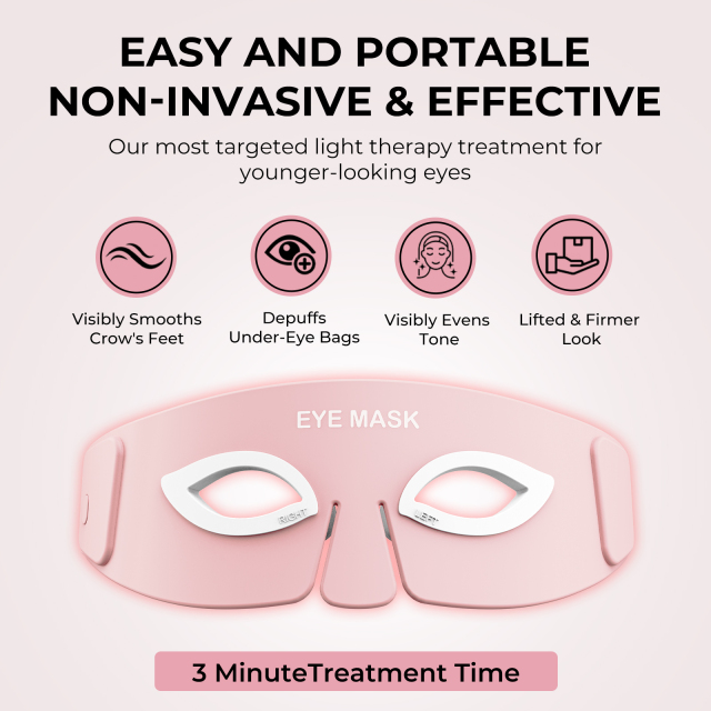 Beauty Skin Care Near Infrared Red Light Therapy LED Eye Bags Remover Mask Device