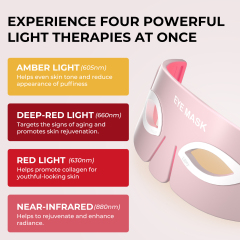 Beauty Skin Care Near Infrared Red Light Therapy LED Eye Bags Remover Mask Device