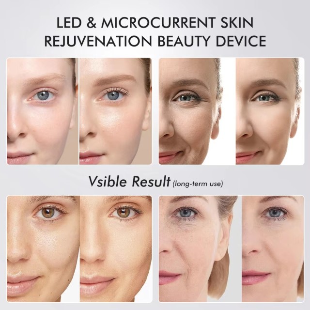 6 in 1 Age Booster Pro Face Lifting Massage V-shape Device Skin Tightening Facial device