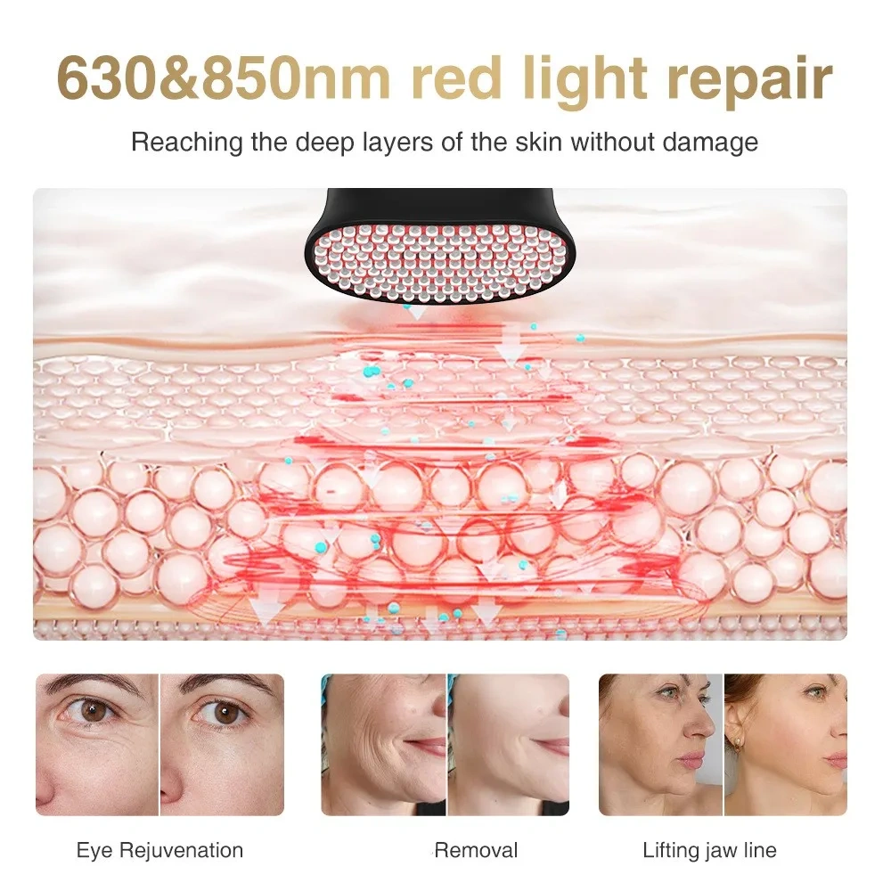 3 in 1 Facial Roller Face Neck Lifting Machine Skin Tighten Massager Beauty Device