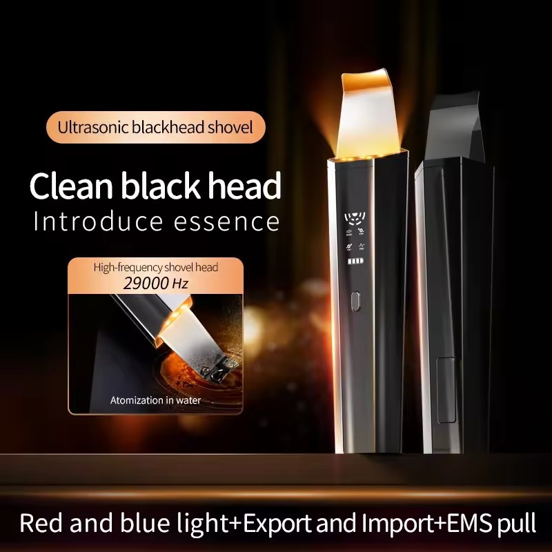 Facial Dead Skin Peeling Sonic Cleaning Skin Scrubber Face Spatula Ultrasonic Skin Ultrasonic Set