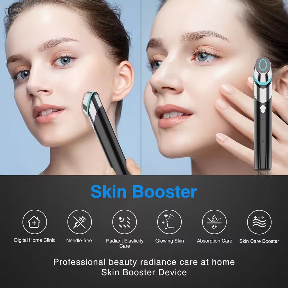 BOOSTER Facial Massage Tool to Reduce Wrinkles Micro Current Facial Equipment Anti Aging Face Lift  Device