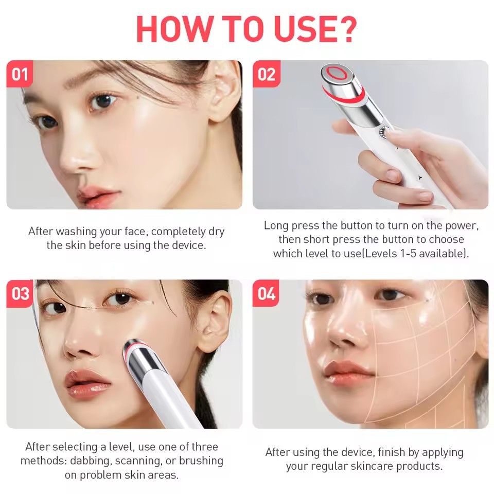 Booster  Light Beauty Device Multi-Functional Beauty Device Face Massager Face Radio Frequency Massage