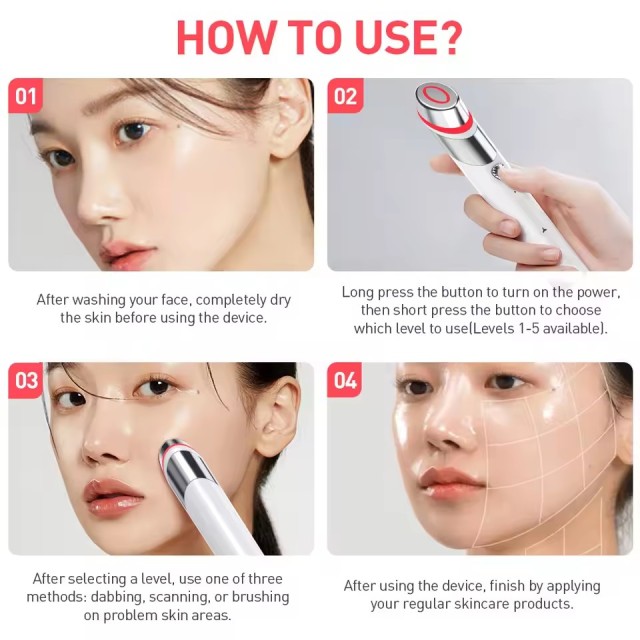 Booster  Light Beauty Device Multi-Functional Beauty Device Face Massager Face Radio Frequency Massage