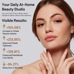 Upgraded 3-Mode Facial Beauty Device: Ice-Cooling Lift & Firming, Eye Massage & Serum Infusion for Home Use
