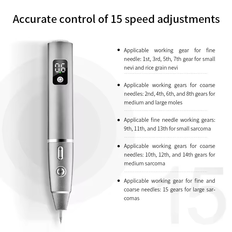 15 Levels of Intelligent Adjustment Beauty Spot Scanning Pen Professional Mole Removal