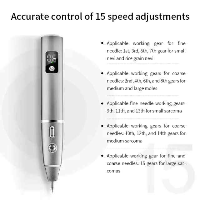 15 Levels of Intelligent Adjustment Beauty Spot Scanning Pen Professional Mole Removal