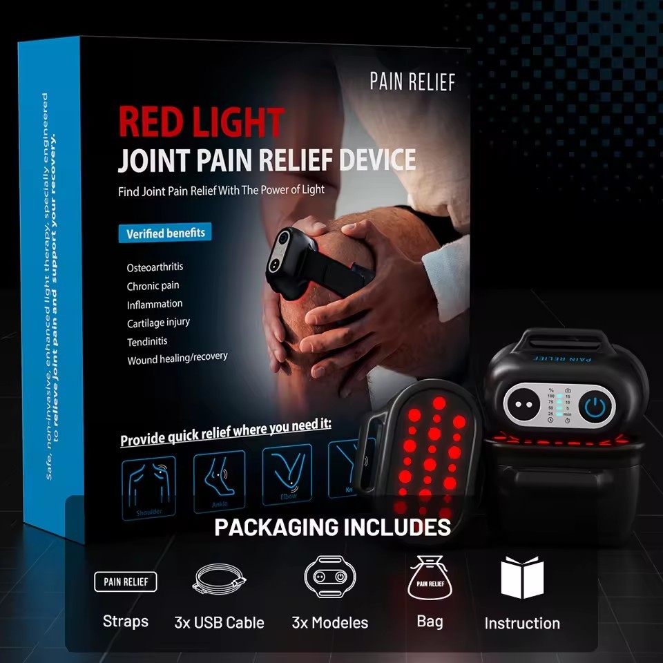 808nm+650nm Handheld Near Infrared Red Light Therapy Device For Joint Muscle Pain Relief