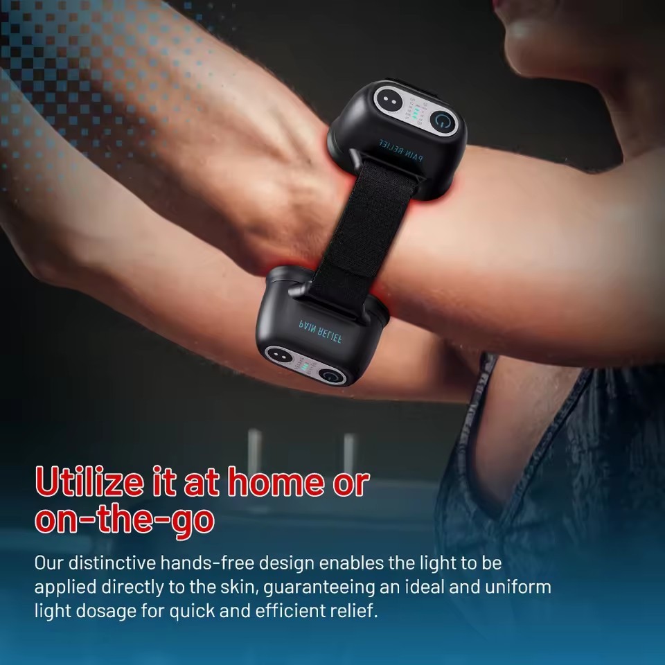 808nm+650nm Handheld Near Infrared Red Light Therapy Device For Joint Muscle Pain Relief