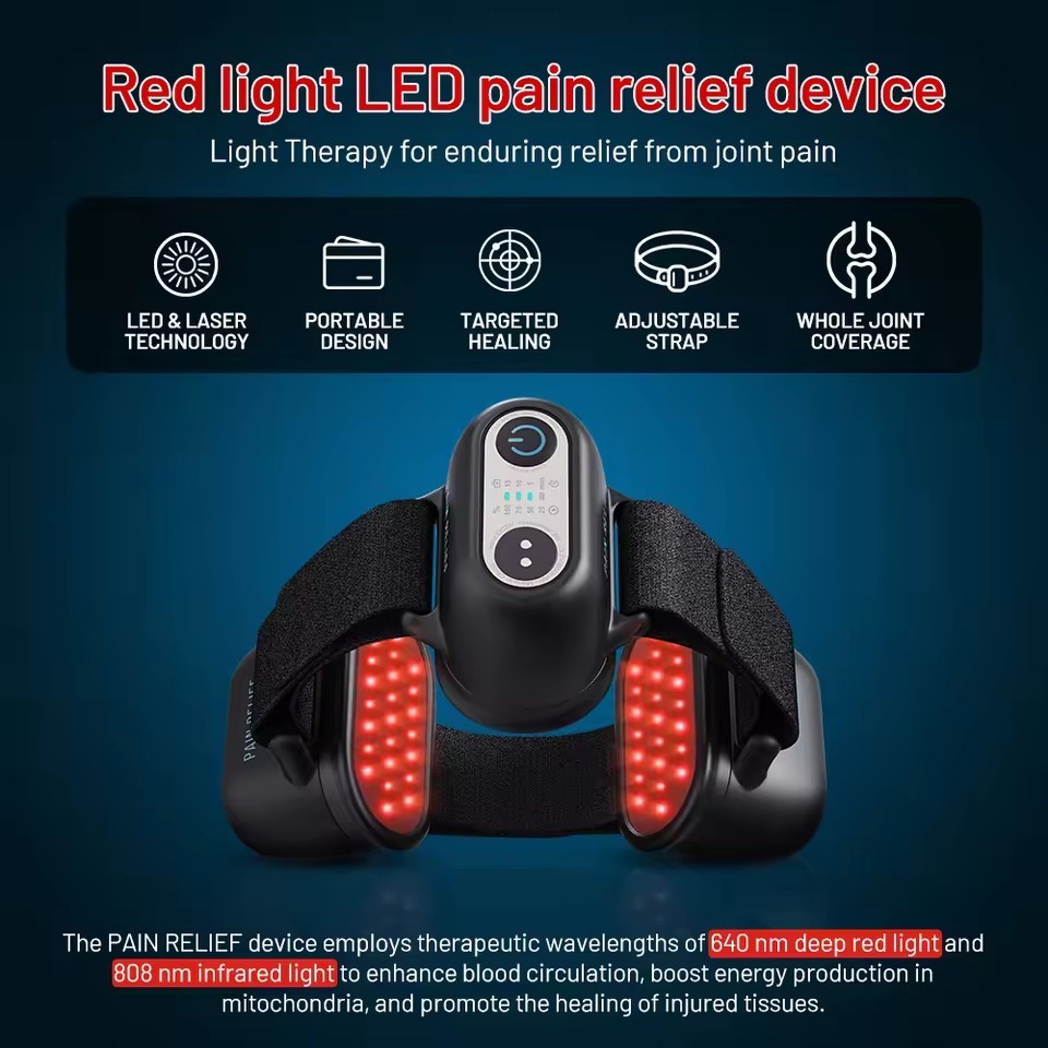 808nm+650nm Handheld Near Infrared Red Light Therapy Device For Joint Muscle Pain Relief