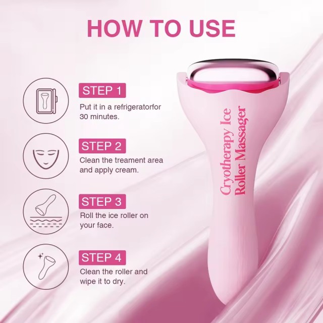 Daily Use Aluminum Roller Skin Cooling Facial Ice Roller Skin Cooling Facial Ice Roller for Eye Face Contouring