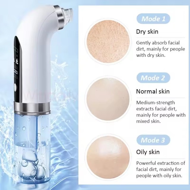 Black Head Remover Pore Vacuum Cleaner Electric Micro Small Bubble Facial Cleasing Machine USB Rechargeable Beauty Device