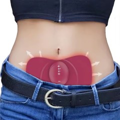 EMS Muscle Stimulation Mini Heating Massager TENS Unit Menstrual Heat Pad Patch Heating Pad for Women Periods Menstrual Cramps