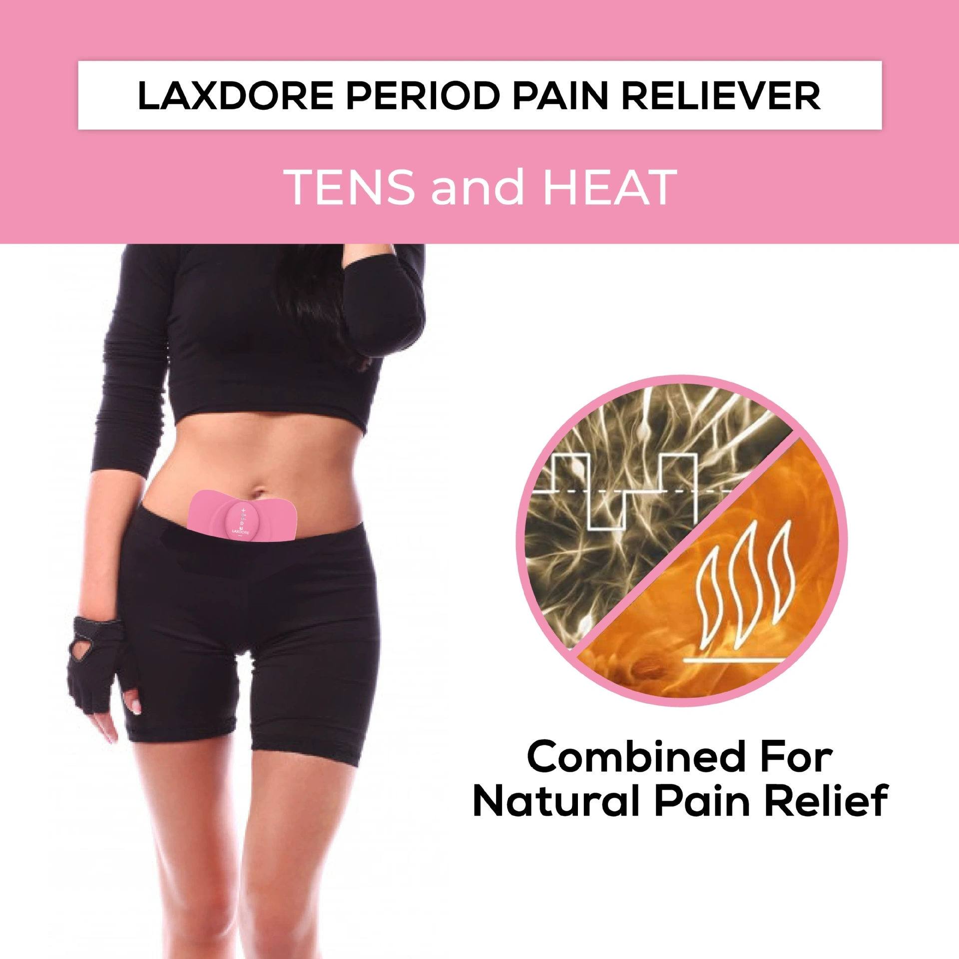 New Menstrual Heating Pad Menstrual Pain Relief Abdomen Massager Period Pain Relief Portable Cramp Relief Device
