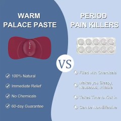 EMS Muscle Stimulation Mini Heating Massager TENS Unit Menstrual Heat Pad Patch Heating Pad for Women Periods Menstrual Cramps