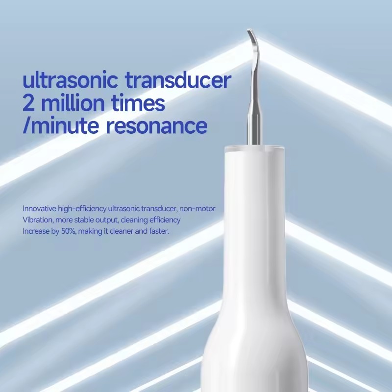 Ultrasonic Tooth Cleaner Household Oral Calculus Remover Tartar Remover with LED Lighting