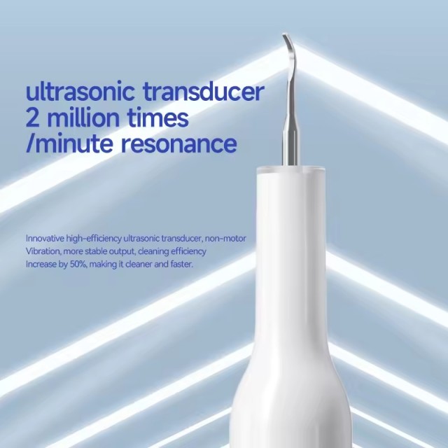 Ultrasonic Tooth Cleaner Household Oral Calculus Remover Tartar Remover with LED Lighting