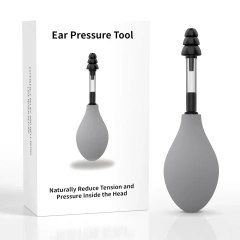 Silicone Ear Pressure Tool Black Grey Reduce Tension Inner Ear Pressure Tool Portable Earplugs Relief Suction Device Airplane