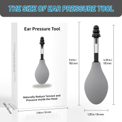 Silicone Ear Pressure Tool Black Grey Reduce Tension Inner Ear Pressure Tool Portable Earplugs Relief Suction Device Airplane