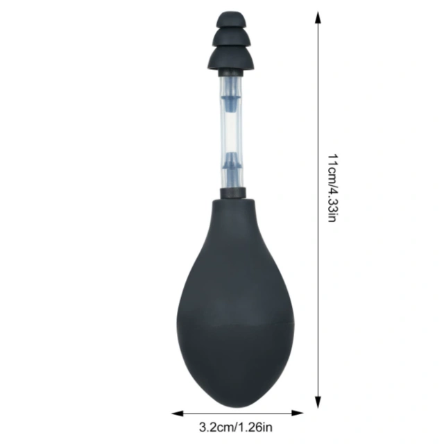 Silicone Ear Pressure Tool Black Grey Reduce Tension Inner Ear Pressure Tool Portable Earplugs Relief Suction Device Airplane