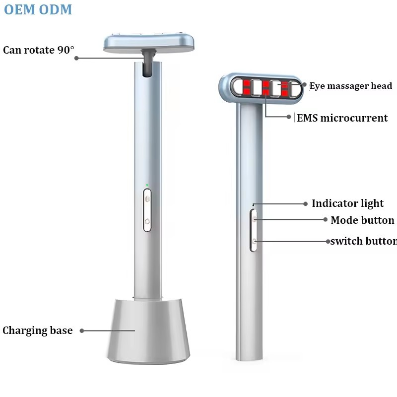 Eye Bag Essence Massager 7 Color Light Therapy Meets Diverse Skincare Needs EMS Microcurrent Lifts Tightens