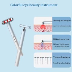 Eye Bag Essence Massager 7 Color Light Therapy Meets Diverse Skincare Needs EMS Microcurrent Lifts Tightens