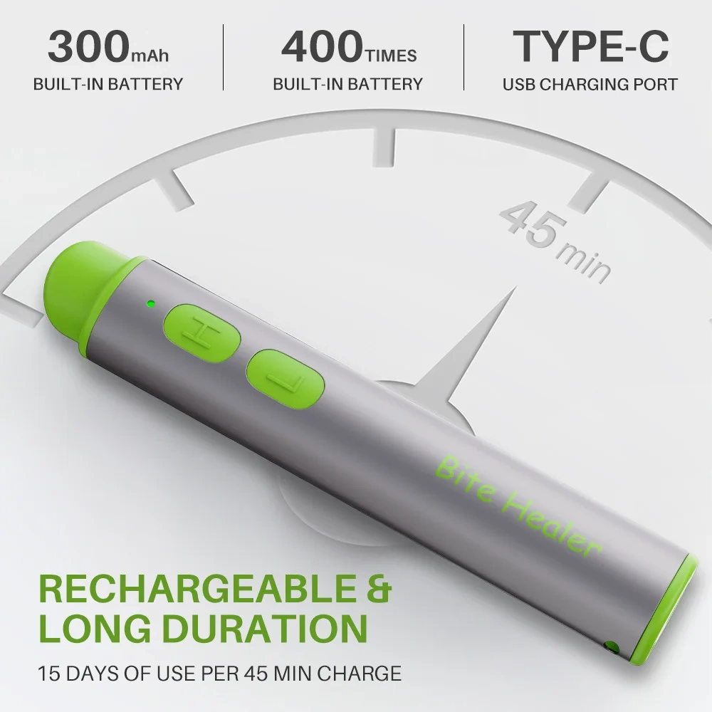 Portable Mosquito Insect Bite Relieve Itching Pen Natural Bug Bite Itch Relief Pen Rechargeable Anti-Itch Pen for Adult Children