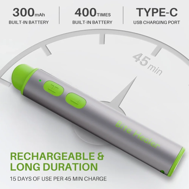 Portable Mosquito Insect Bite Relieve Itching Pen Natural Bug Bite Itch Relief Pen Rechargeable Anti-Itch Pen for Adult Children