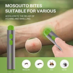 Portable Mosquito Insect Bite Relieve Itching Pen Natural Bug Bite Itch Relief Pen Rechargeable Anti-Itch Pen for Adult Children