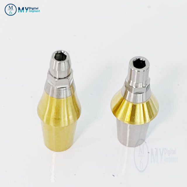 Stock implant abutment compatible to Dentium Osstem implant