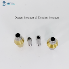 Stock implant abutment compatible to Dentium Osstem implant