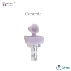 Dental lab 4 axis CADCAM milling machine to process titanium premilled abutment and emax crown