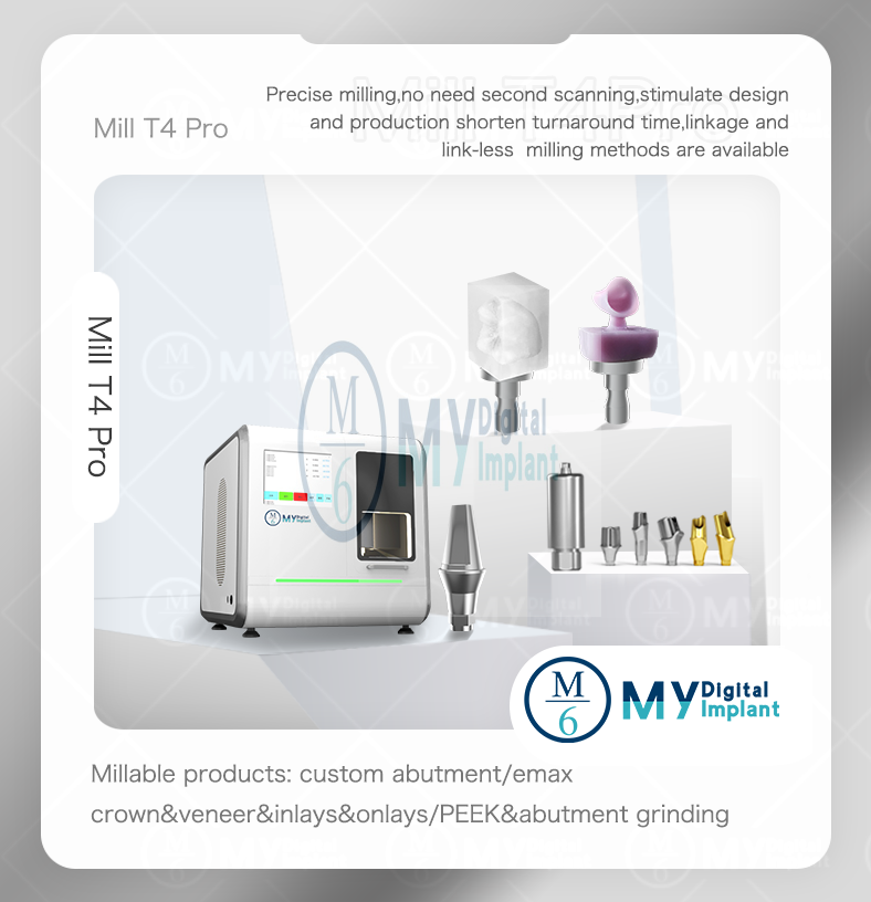 Dental lab 4 axis Wet Milling Machine M6 T4 Pro