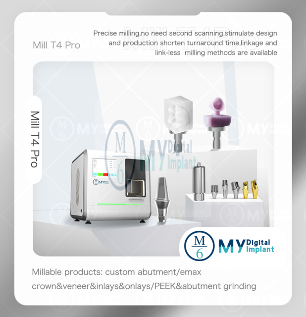 Dental lab 4 axis Wet Milling Machine M6 T4 Pro