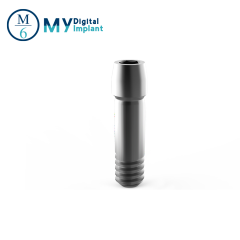 Dental screw for implant abutment